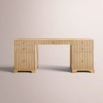 Celorin Reeded Desk — LIGHT OAK / 72
