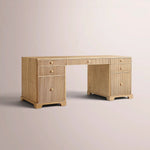 Celorin Reeded Desk — LIGHT OAK / 60