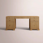 Celorin Reeded Desk — NATURAL OAK / 72
