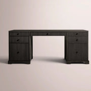 Celorin Reeded Desk — BLACK OAK / 84
