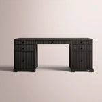 Celorin Reeded Desk — BLACK OAK / 72