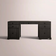Celorin Reeded Desk — BLACK OAK / 72