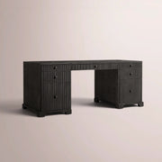 Celorin Reeded Desk — BLACK OAK / 60
