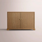 Celorin Reeded Sideboard — NATURAL OAK / 2 DOOR-48