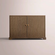 Celorin Reeded Sideboard — BROWN OAK / 2 DOOR-48