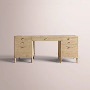Luvoriel Desk — GREIGE OAK / 60