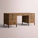 Luvoriel Desk — BROWN OAK / 84