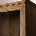 Luvoriel Glass Cabinet — BROWN OAK