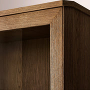 Luvoriel Glass Cabinet — BROWN OAK