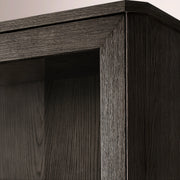 Luvoriel Glass Cabinet — BLACK OAK
