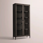 Luvoriel Glass Cabinet — BLACK OAK