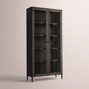 Luvoriel Glass Cabinet — BLACK OAK