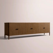 Luvoriel Media Console — BROWN OAK / 6-DOOR 96