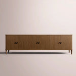 Luvoriel Media Console — BROWN OAK / 6-DOOR 96