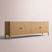 Luvoriel Media Console — LIGHT OAK / 4-DOOR 84
