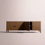 Luvoriel Media Console — BROWN OAK / 4-DOOR 72
