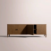 Luvoriel Media Console — BROWN OAK / 4-DOOR 72