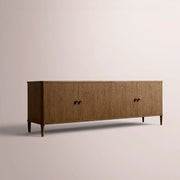 Luvoriel Media Console — BROWN OAK / 4-DOOR 72