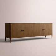 Luvoriel Media Console — BROWN OAK / 4-DOOR 84