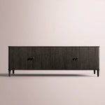 Luvoriel Media Console — BLACK OAK / 4-DOOR 84