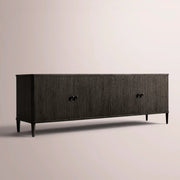 Luvoriel Media Console — BLACK OAK / 4-DOOR 84
