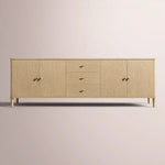 Luvoriel Sideboard With Drawers — GREIGE OAK