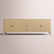 Luvoriel Sideboard With Drawers — GREIGE OAK