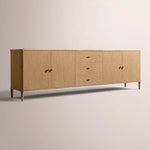 Luvoriel Sideboard With Drawers — NATURAL OAK