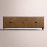 Luvoriel Sideboard With Drawers — BROWN OAK
