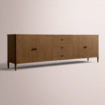 Luvoriel Sideboard With Drawers — BROWN OAK
