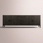 Luvoriel Sideboard With Drawers — BLACK OAK