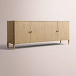 Luvoriel Sideboard — GREIGE OAK / 4-DOOR 84