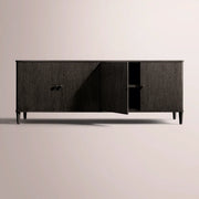 Luvoriel Sideboard — BLACK OAK / 4-DOOR 84