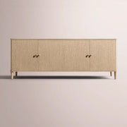Luvoriel Sideboard — GREIGE OAK / 4-DOOR 84