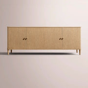 Luvoriel Sideboard — LIGHT OAK / 4-DOOR 84
