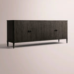 Luvoriel Sideboard — BLACK OAK / 4-DOOR 84