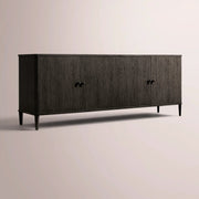 Luvoriel Sideboard — BLACK OAK / 4-DOOR 84