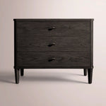 Luvoriel Closed Nightstand — BLACK OAK / 38