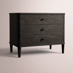 Luvoriel Closed Nightstand — BLACK OAK / 38