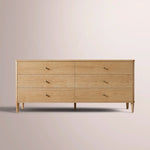 Luvoriel Drawer Dresser — LIGHT OAK / 6-DRAWER