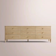 Luvoriel Drawer Dresser — GREIGE OAK / 9-DRAWER