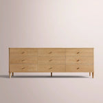 Luvoriel Drawer Dresser — LIGHT OAK / 9-DRAWER