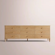 Luvoriel Drawer Dresser — LIGHT OAK / 9-DRAWER