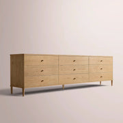 Luvoriel Drawer Dresser — LIGHT OAK / 9-DRAWER