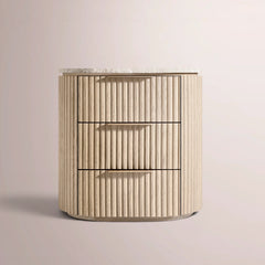 WHITEWASHED OAK / WHITE MARBLE