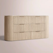 Sopravelle Emperador Drawer Dresser — GREIGE OAK / GREY MARBLE / 72