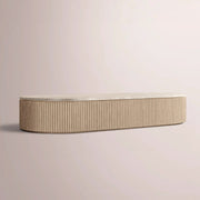 Sopravelle Emperador Coffee Table — GREIGE OAK / GREY MARBLE / 76