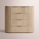 Sopravelle Emperador Tall Drawer Dresser — GREIGE OAK / GREY MARBLE / 50