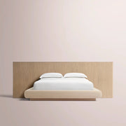 Ethoria Wide Extended Panel Bed with Fabric Base
