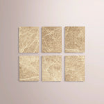 Liromelle Emperador Desk — NATURAL BRUSHED OAK / GOLD EMPERADOR MARBLE / 72